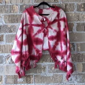 NWOT Arrte Seda Tie Dye Star Ikat Shawl Scarf